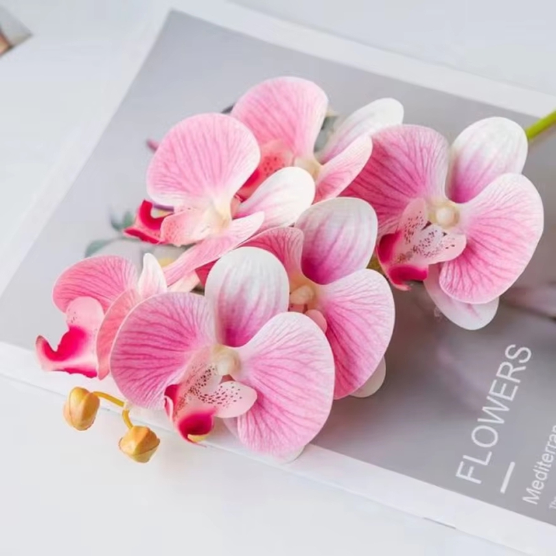 Flower Girl Basket - 3D yapay çiçekler Plastik Kelebek Orkide