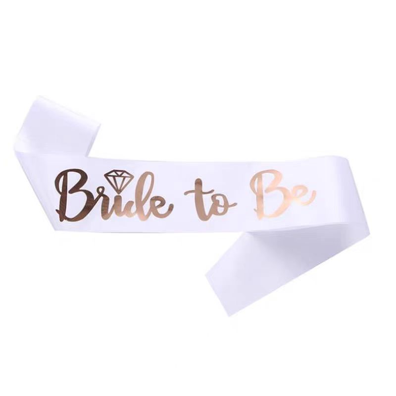 Bride Tribe Sash - 1 takım gül altın takım gelin