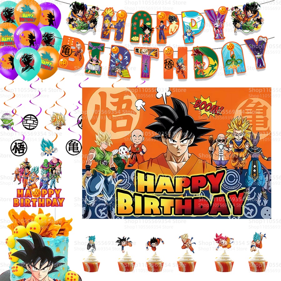 Good Supply Wedding Cake - Dragon Ball Kek Topper Banner Spiral