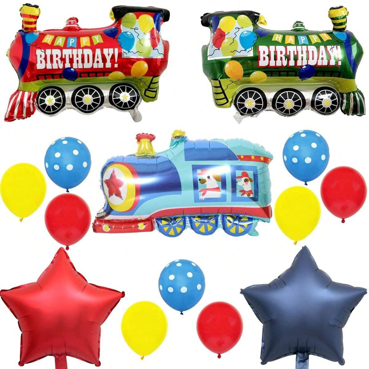 Wedding Day Supply Kit - 14 Parça Tren Balon Seti Doğum