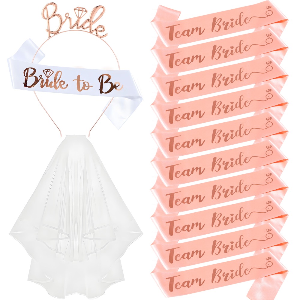 Bride Tribe Sash - 13 Parça Bekarlığa Veda Partisi Malzemeleri
