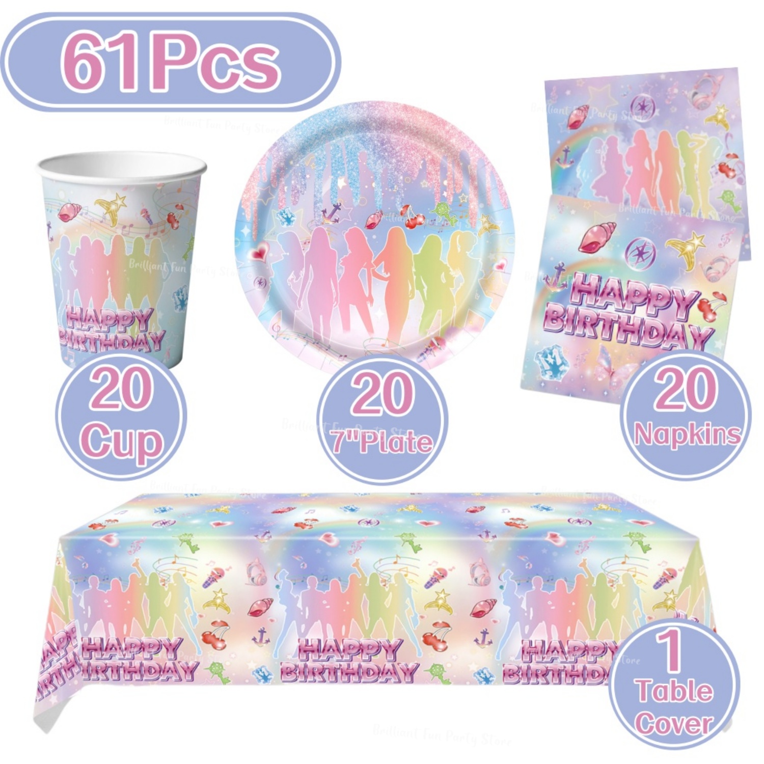 61 Parça Kpop Hayranları Doğum - Wedding Day Supply Kit incelemesi ve fiyatı