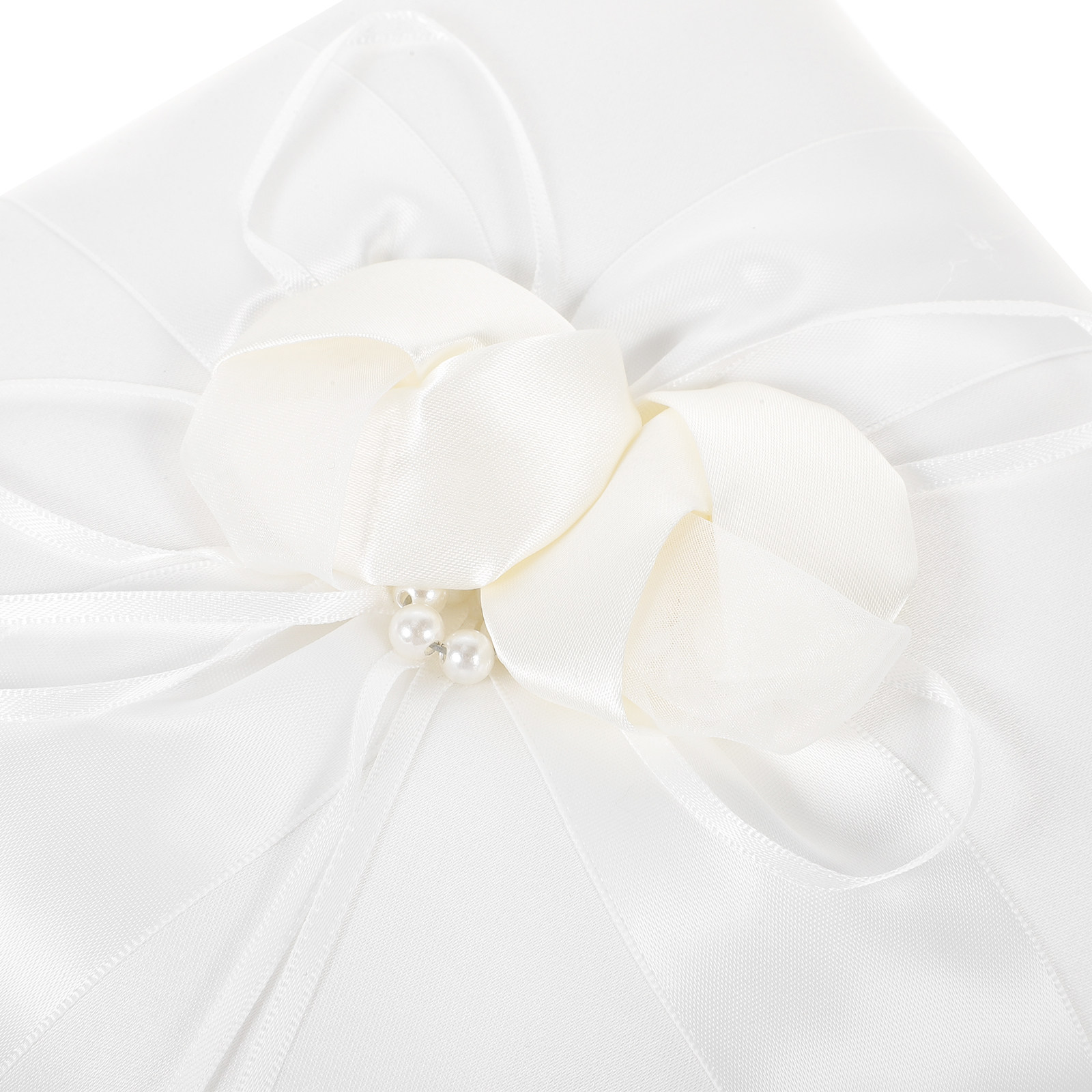 20x20cm zarif beyaz saten cep  - Ring Bearer Pillow incelemesi ve fiyatı