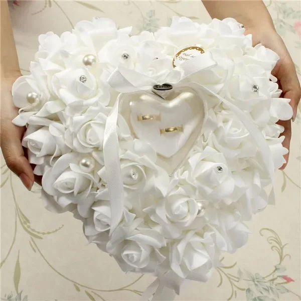 Beyaz Yüzük Taşıyıcı Yastık Ya - Ring Bearer Pillow incelemesi ve fiyatı