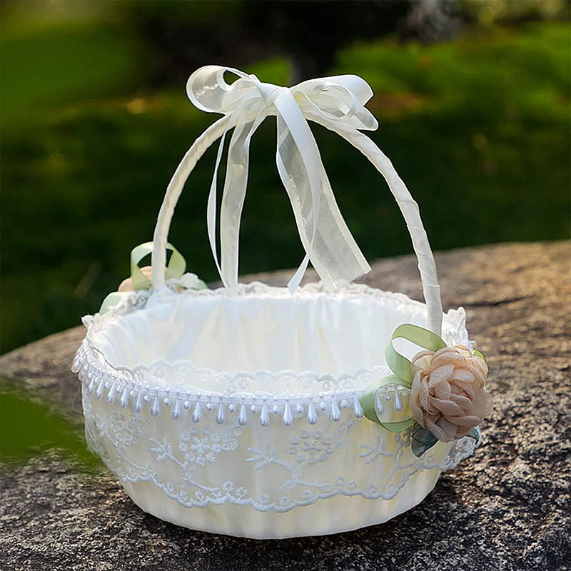 Çiçek Kız Sepeti Romantik Dant - Flower Girl Basket incelemesi ve fiyatı