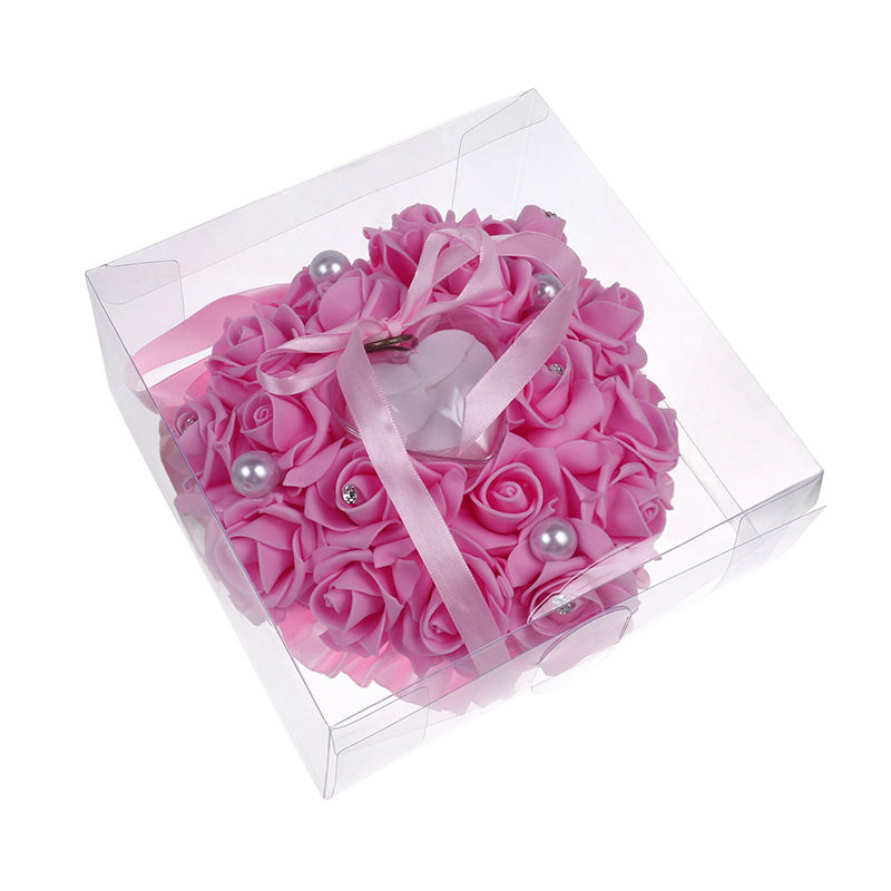 1 adet Kalp şeklinde Gül Çiçek - Ring Bearer Pillow incelemesi ve fiyatı