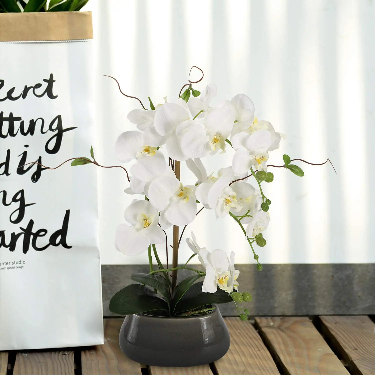 Vazo ipek sahte bitkiler düzen - Flower Girl Basket incelemesi ve fiyatı