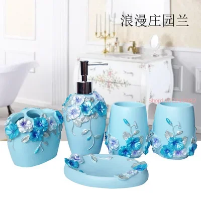 5 adet/takım Reçine Banyo Akse - Wedding Bathroom Supply Kit incelemesi ve fiyatı