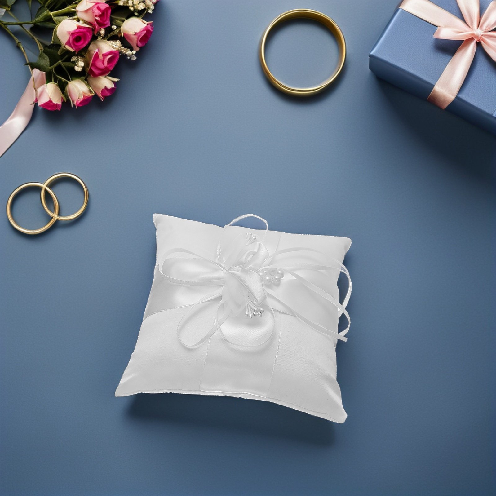 İnci Çiçekli Düğün Yüzük Minde - Ring Bearer Pillow incelemesi ve fiyatı