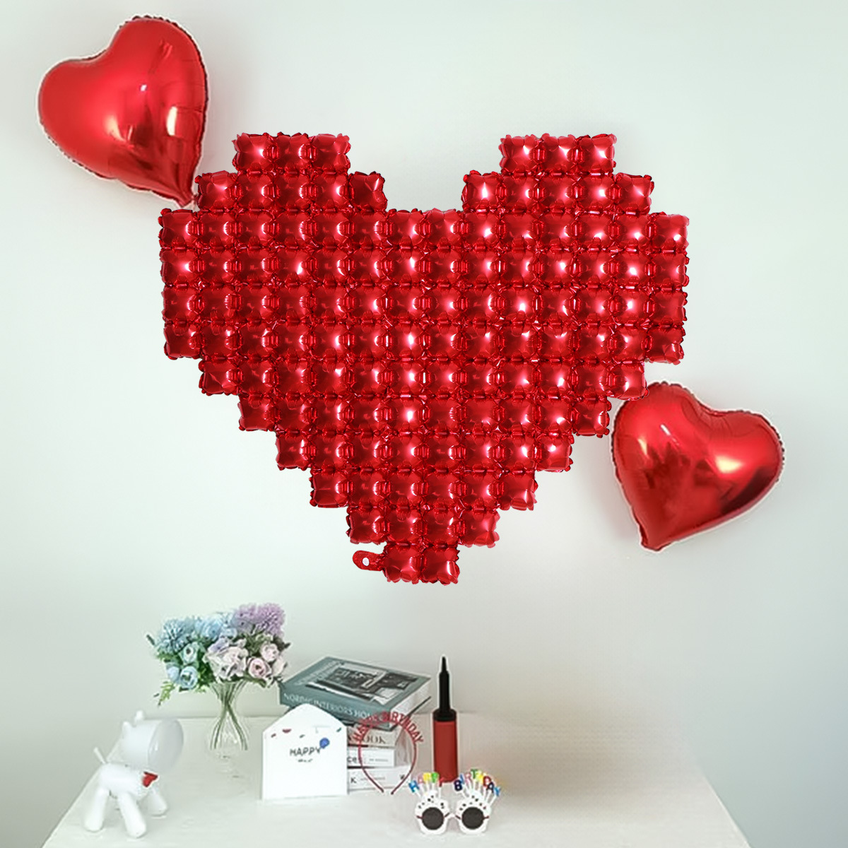 Büyük Kırmızı Kalp Folyo Aşk B - Wedding Supply Shops incelemesi ve fiyatı