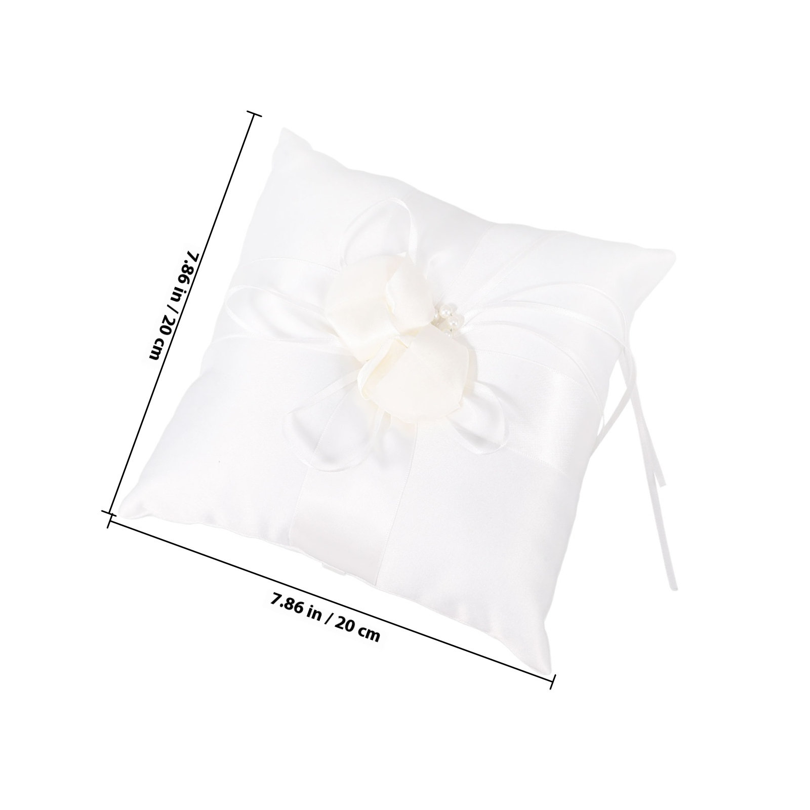 20x20cm Beyaz Cep Düğün Yüzük  - Ring Bearer Pillow incelemesi ve fiyatı