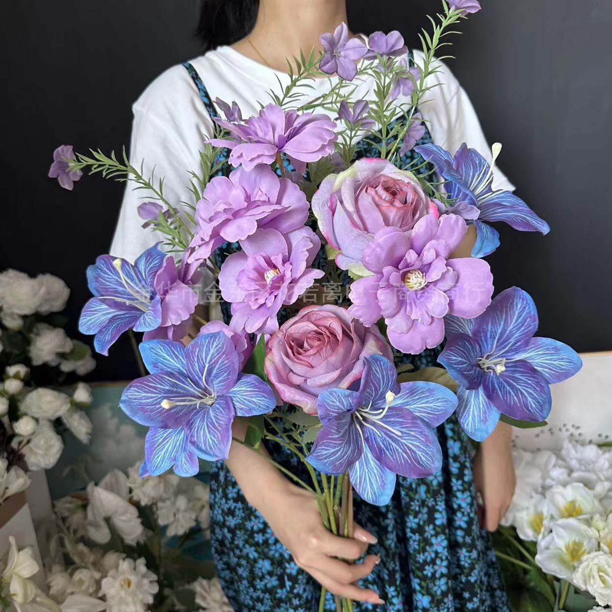 Mor Mavi Monet Tarzı Yapay Zam - Wedding Supply Shops incelemesi ve fiyatı