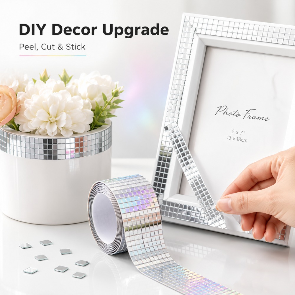 Mini Kare Ayna Mozaik Fayansla - Wedding Bathroom Supply Kit incelemesi ve fiyatı
