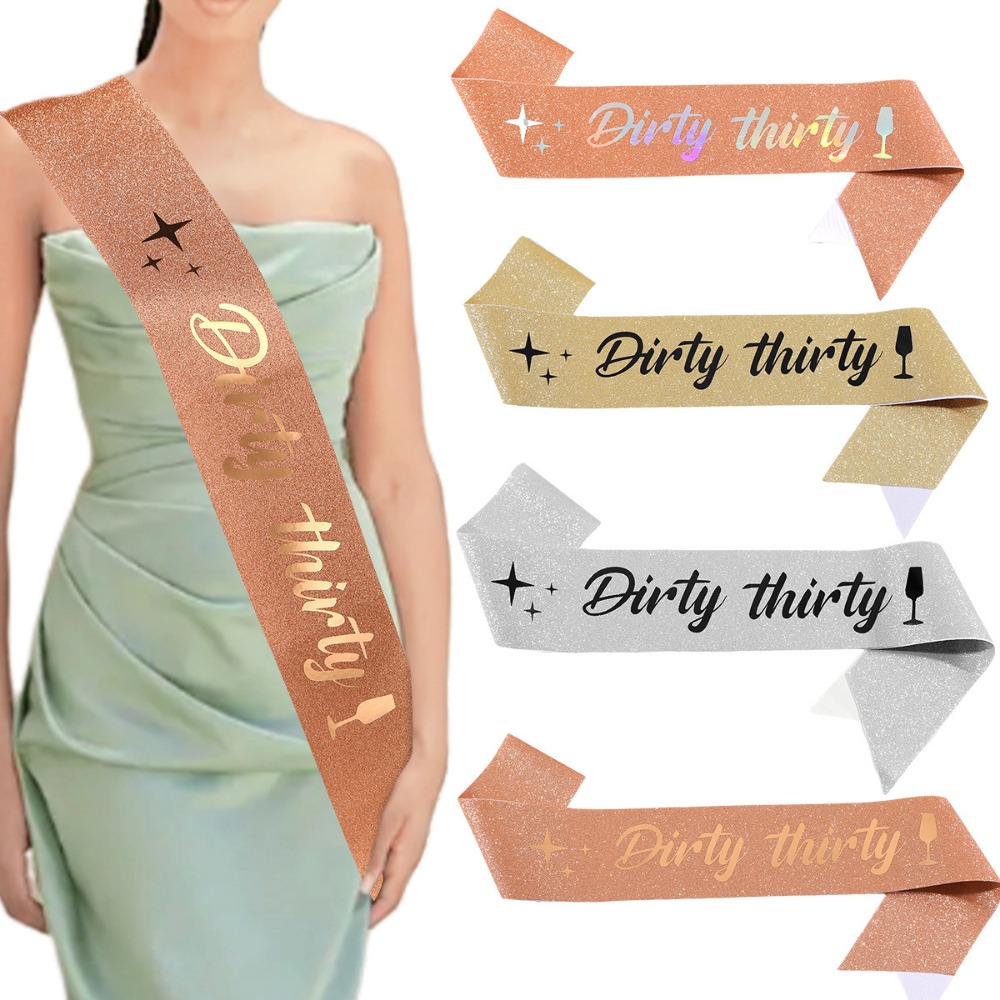 Kirli Otuz Kanat Glitter Saten - Bride Tribe Sash incelemesi ve fiyatı